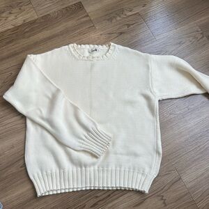 DJERF AVENUE CREAM SWEATER